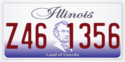 IL license plate Z461356