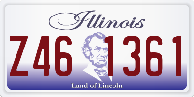 IL license plate Z461361