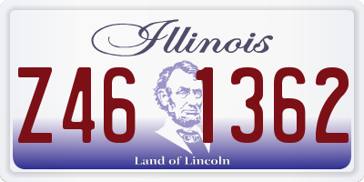 IL license plate Z461362