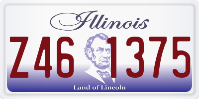 IL license plate Z461375