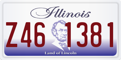 IL license plate Z461381