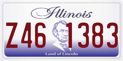 IL license plate Z461383