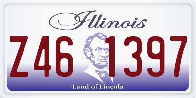 IL license plate Z461397