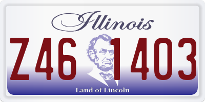 IL license plate Z461403