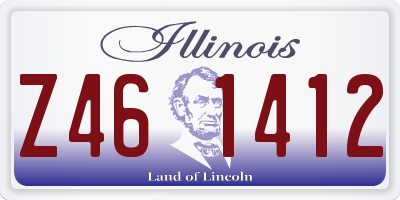 IL license plate Z461412