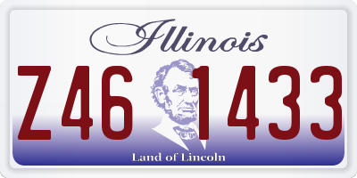 IL license plate Z461433