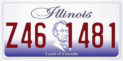 IL license plate Z461481
