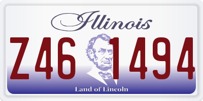 IL license plate Z461494