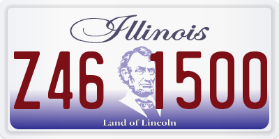 IL license plate Z461500