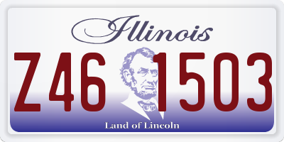 IL license plate Z461503