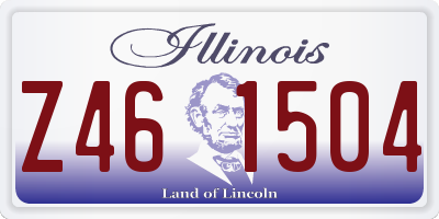 IL license plate Z461504