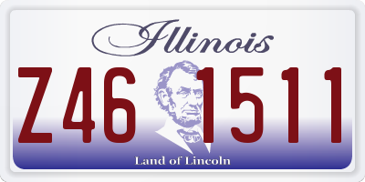 IL license plate Z461511