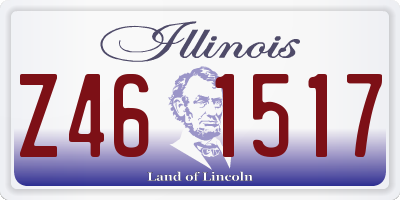 IL license plate Z461517
