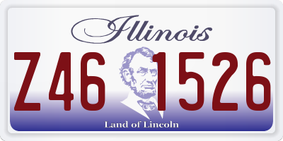 IL license plate Z461526