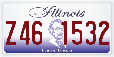 IL license plate Z461532