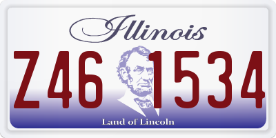 IL license plate Z461534