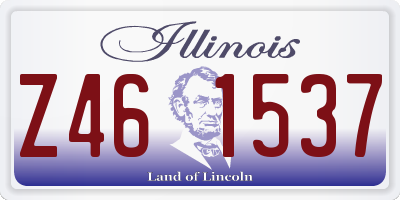 IL license plate Z461537