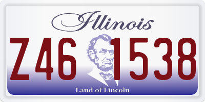 IL license plate Z461538