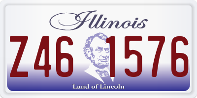 IL license plate Z461576