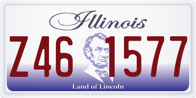 IL license plate Z461577
