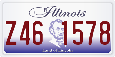 IL license plate Z461578