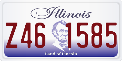 IL license plate Z461585