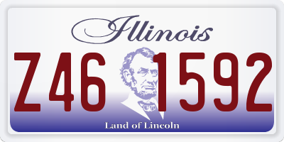 IL license plate Z461592
