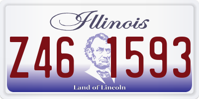 IL license plate Z461593