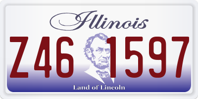 IL license plate Z461597