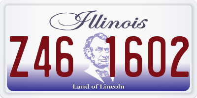 IL license plate Z461602