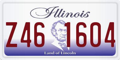IL license plate Z461604