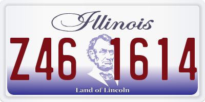 IL license plate Z461614
