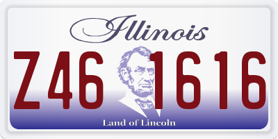 IL license plate Z461616