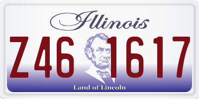 IL license plate Z461617