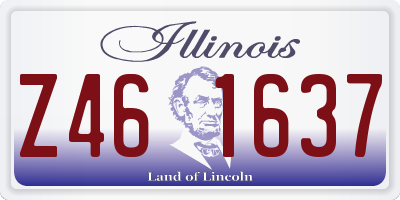IL license plate Z461637