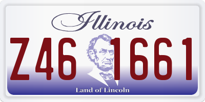 IL license plate Z461661