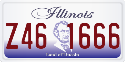 IL license plate Z461666