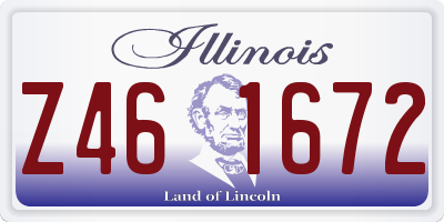 IL license plate Z461672