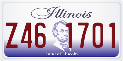 IL license plate Z461701