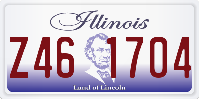 IL license plate Z461704