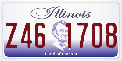 IL license plate Z461708