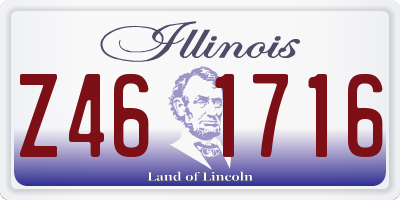 IL license plate Z461716