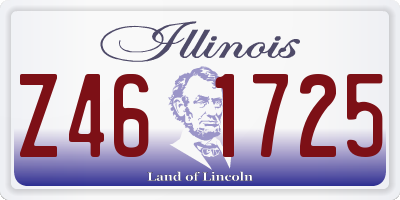 IL license plate Z461725
