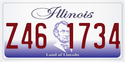 IL license plate Z461734
