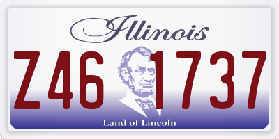 IL license plate Z461737
