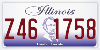 IL license plate Z461758