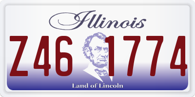 IL license plate Z461774