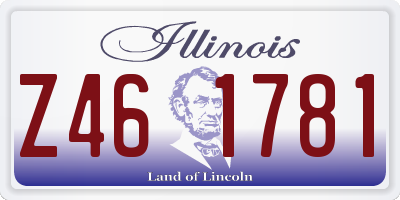 IL license plate Z461781