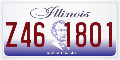 IL license plate Z461801