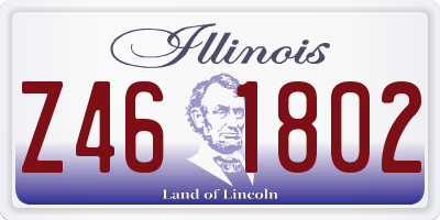 IL license plate Z461802